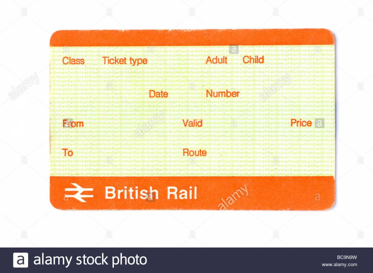 Train Ticket Blank High Resolution Stock Photography And with Blank Train Ticket Template