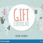 Travel Gift Certificate Template ~ Addictionary in Free Travel Gift Certificate Template
