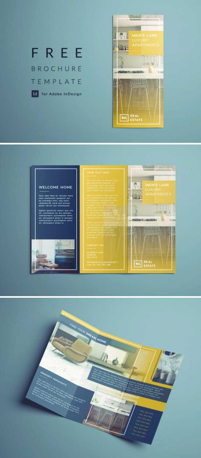 Tri Fold Brochure | Free Indesign Template inside Tri Fold Brochure Template Indesign Free Download