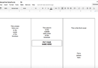 Tutorial: Making A Brochure Using Google Docs From A pertaining to Google Doc Brochure Template