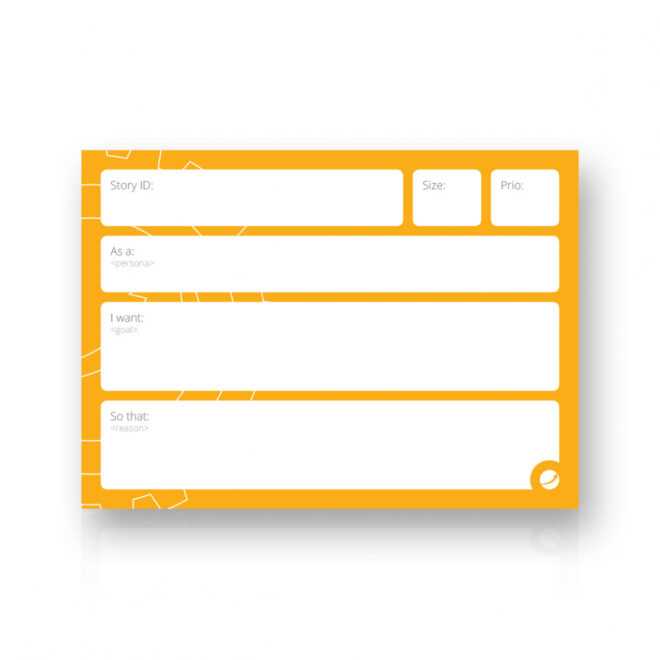 User Story Cards with regard to Agile Story Card Template