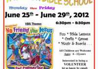 Vacation Bible School Flyer Template (Page 1) - Line.17Qq regarding Vbs Flyer Template