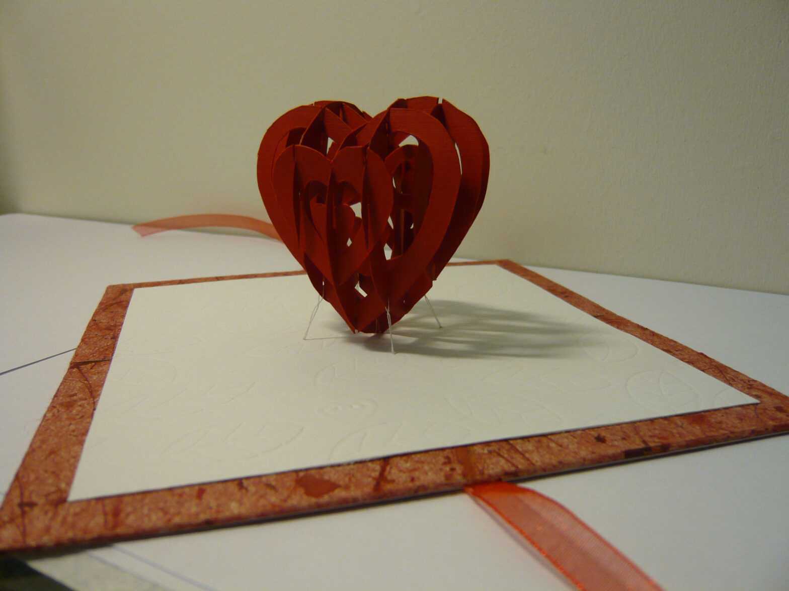 Valentine'S Day Pop Up Card: 3D Heart Tutorial - Creative in Twisting Hearts Pop Up Card Template