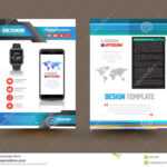 Vector Brochure Template Design For Technology Product with Product Brochure Template Free