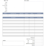 Veterinary Invoice Template with Veterinary Invoice Template