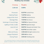 Vintage Wedding Day Schedule Template regarding Wedding Agenda Templates