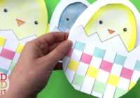 Weaving Chick Cards With Template - Easy Easter Card Diy Ideas intended for Easter Chick Card Template