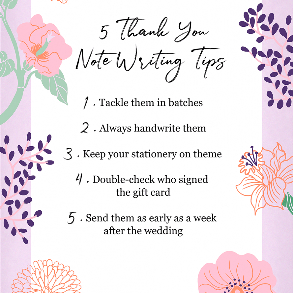 Wedding Thank You Note Template