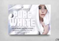 White Party Flyer Template V3 | Free Posters Design For Photoshop pertaining to All White Party Flyer Template Free
