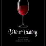 Wine Tasting Flyer Template Royalty Free Vector Image for Wine Flyer Template