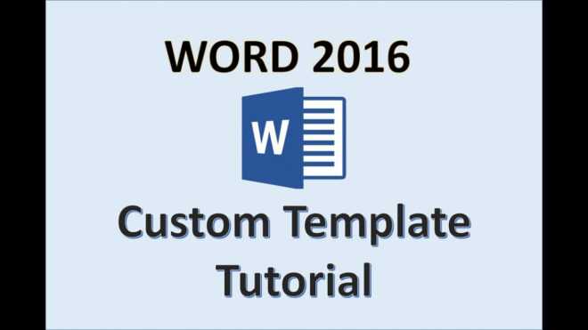 Word 2016 - Create A Template - How To Make &amp; Design Templates In Microsoft  Office 365 - Ms Tutorial with What Is A Template In Word