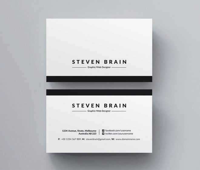 Word Business Card Template Free ~ Addictionary throughout Word 2013 Business Card Template