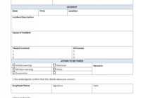 Word Document Incident Report Template | Awsom for Incident Report Template Microsoft