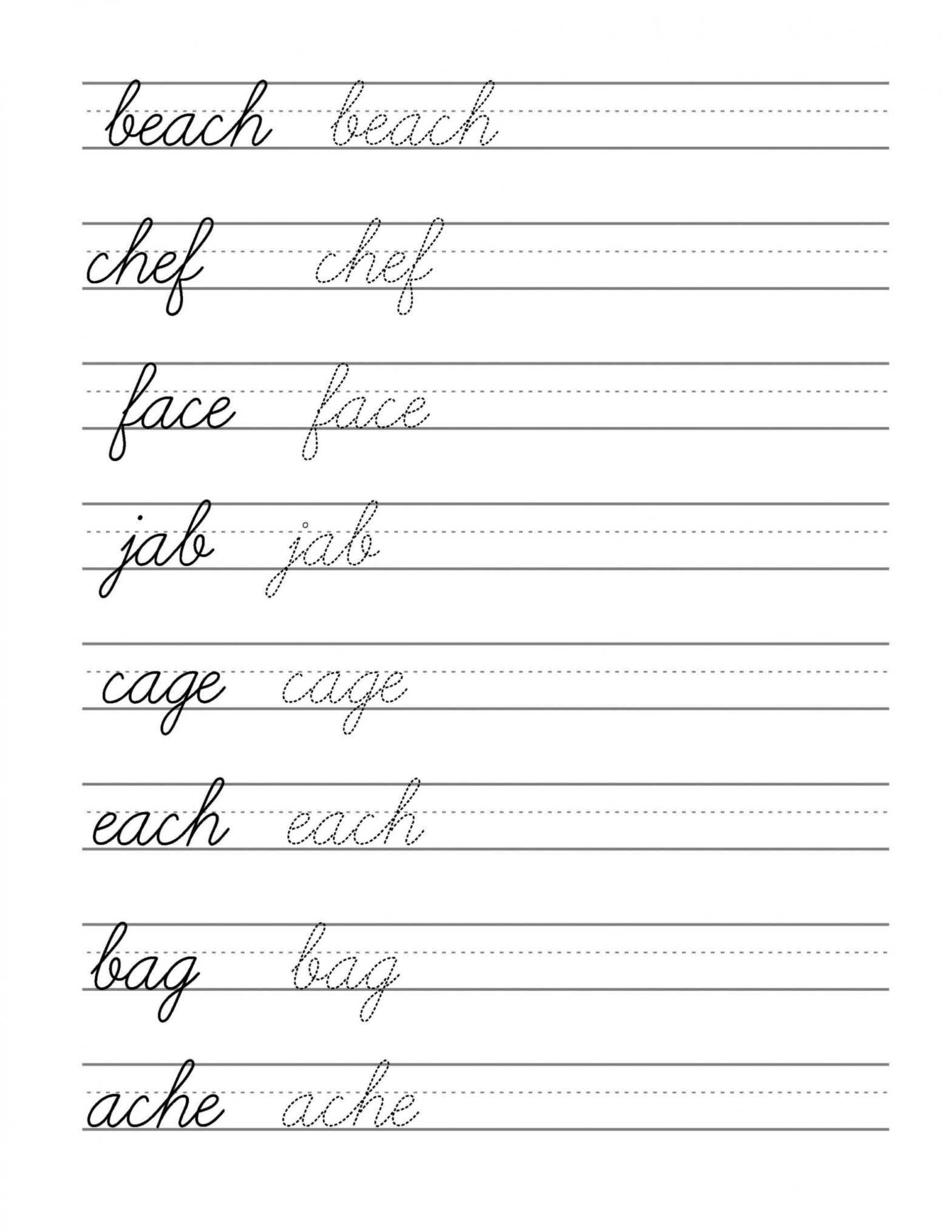 Worksheets : Free Beginning Cursive Writing Template Part regarding Handwriting Without Tears Letter Templates