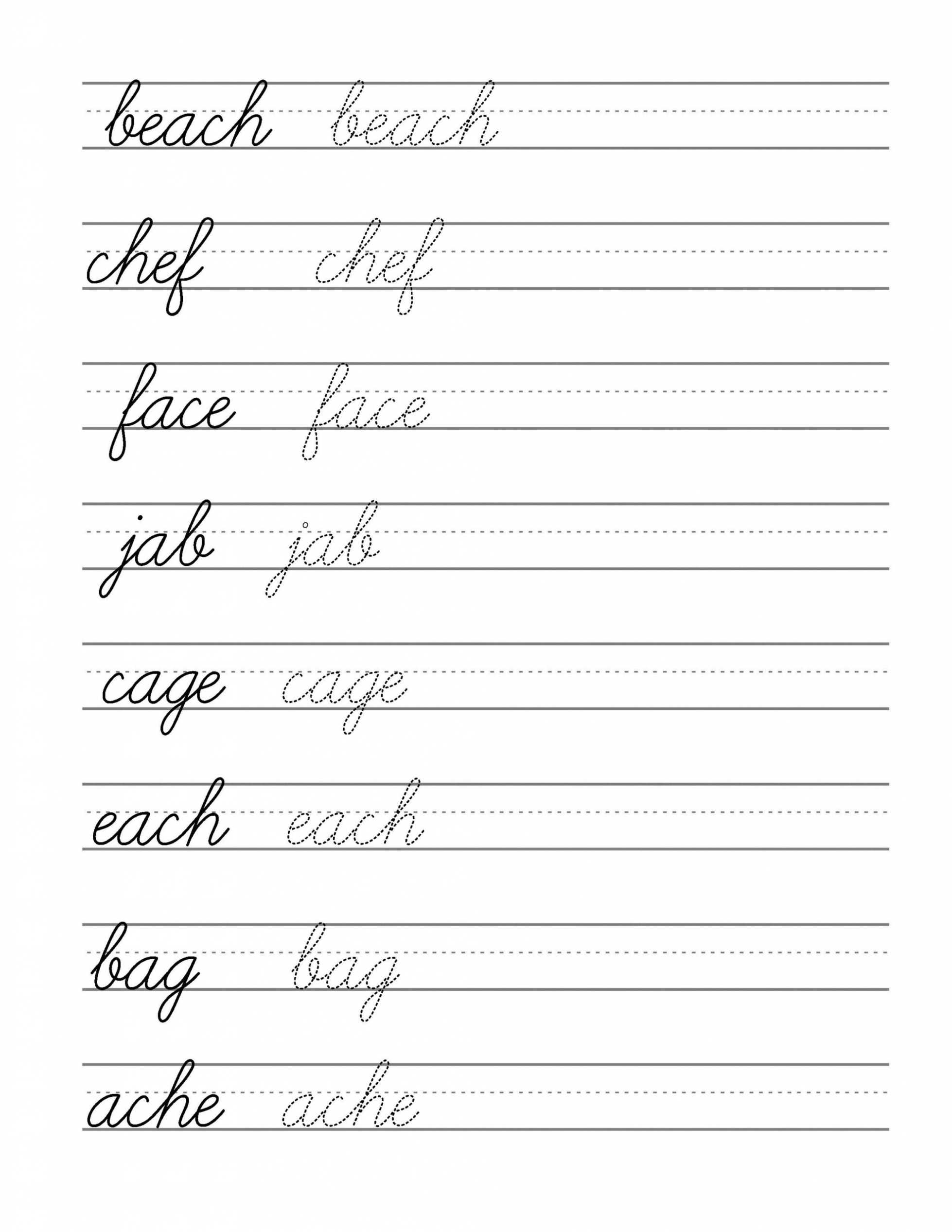 Worksheets : Free Beginning Cursive Writing Template Part regarding Handwriting Without Tears Letter Templates