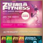 Zumba Fitness Class Flyer Template inside Zumba Flyer Template Free